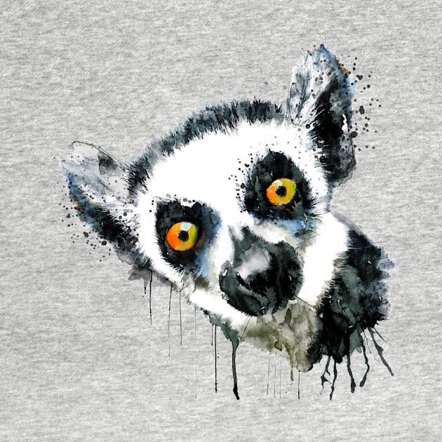 Cute Lemur Head by Marian Voicu